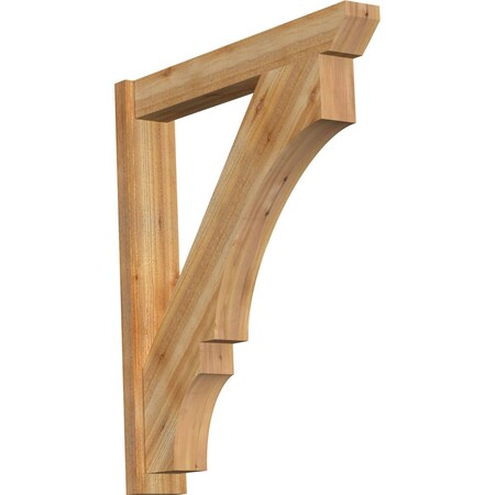 Ekena Millwork Balboa Slat Rough Sawn Outlooker, Western Red Cedar, 6"W x 36"D x 42"H OUT06X36X42BOA06RWR